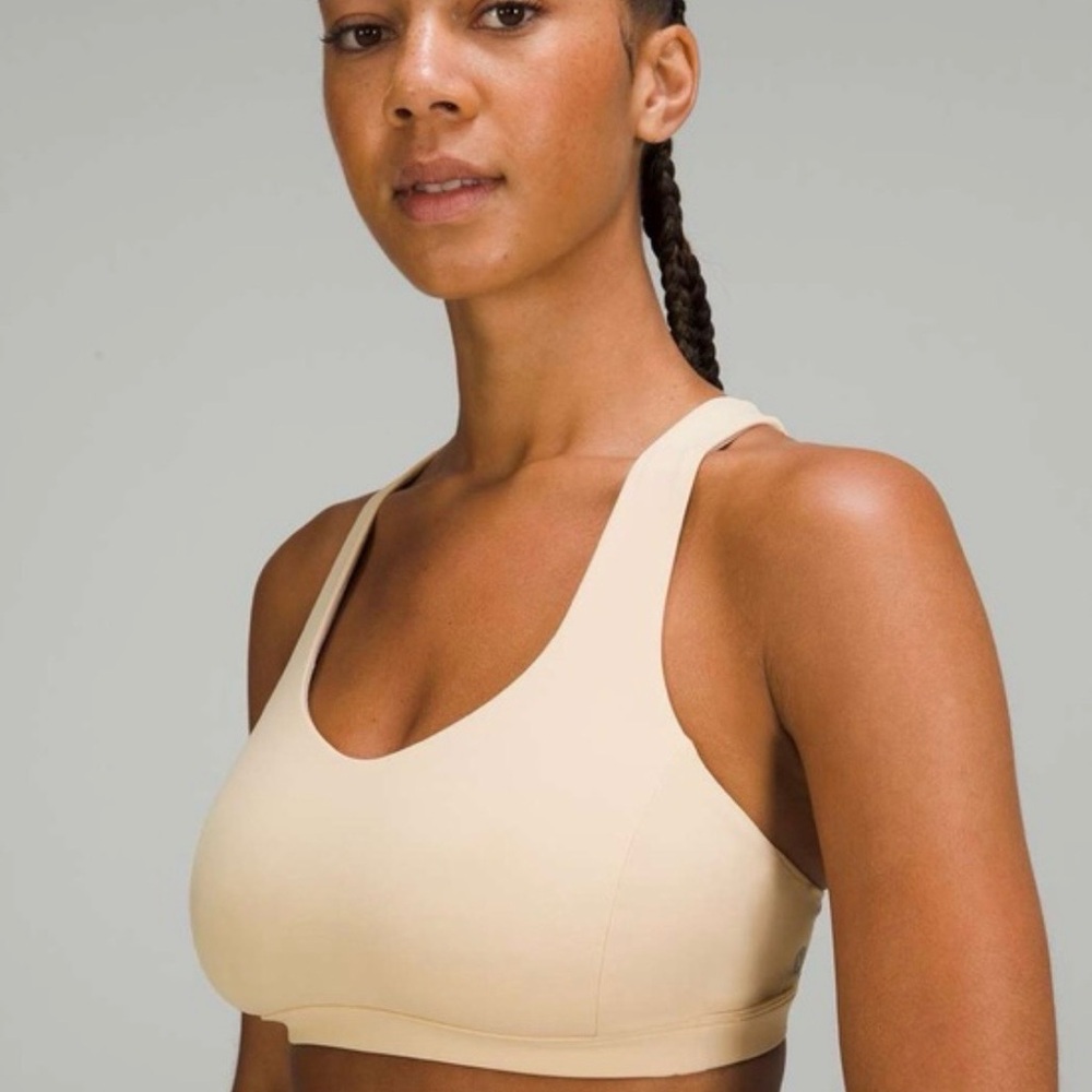 Lululemon Free To Be Serene Bra size 4 Champagne color